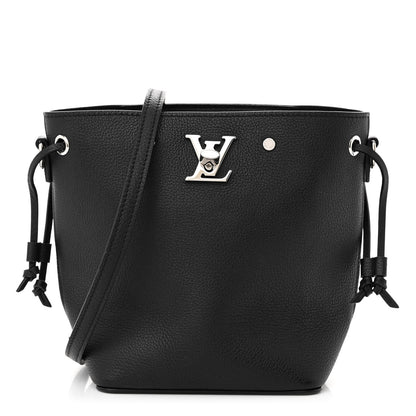 Louis Vuitton Calfskin Nano Lockme Bucket Black 1 of 9