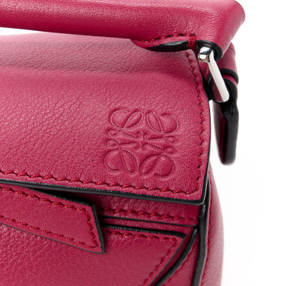 Loewe Calfskin Mini Puzzle Bag Raspberry 8 of 12
