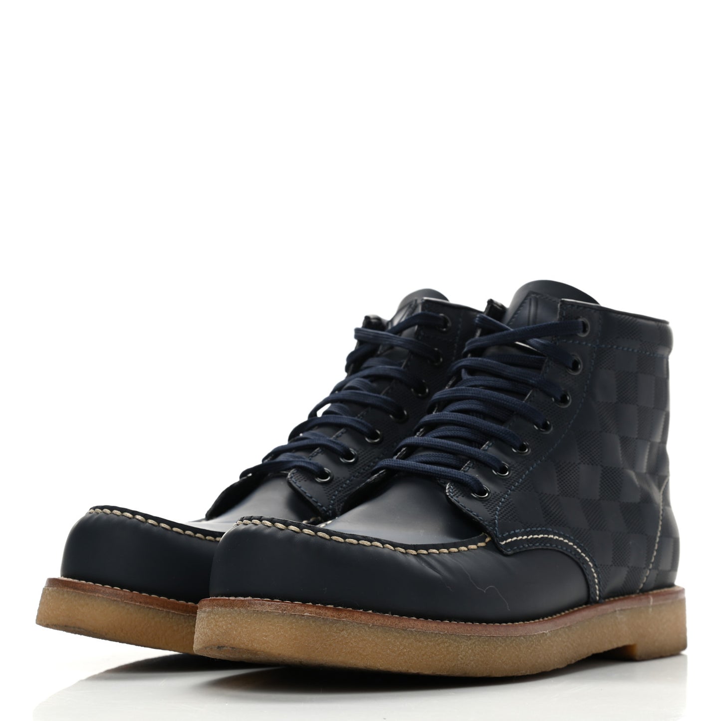 Damier Infini Sailor Ankle Boot Sneakers 7.5 Cosmos