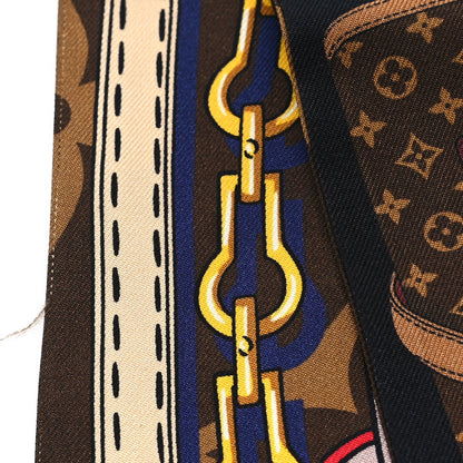 Louis Vuitton Silk Monogram Tribute To Bandeau Marron 4 of 4
