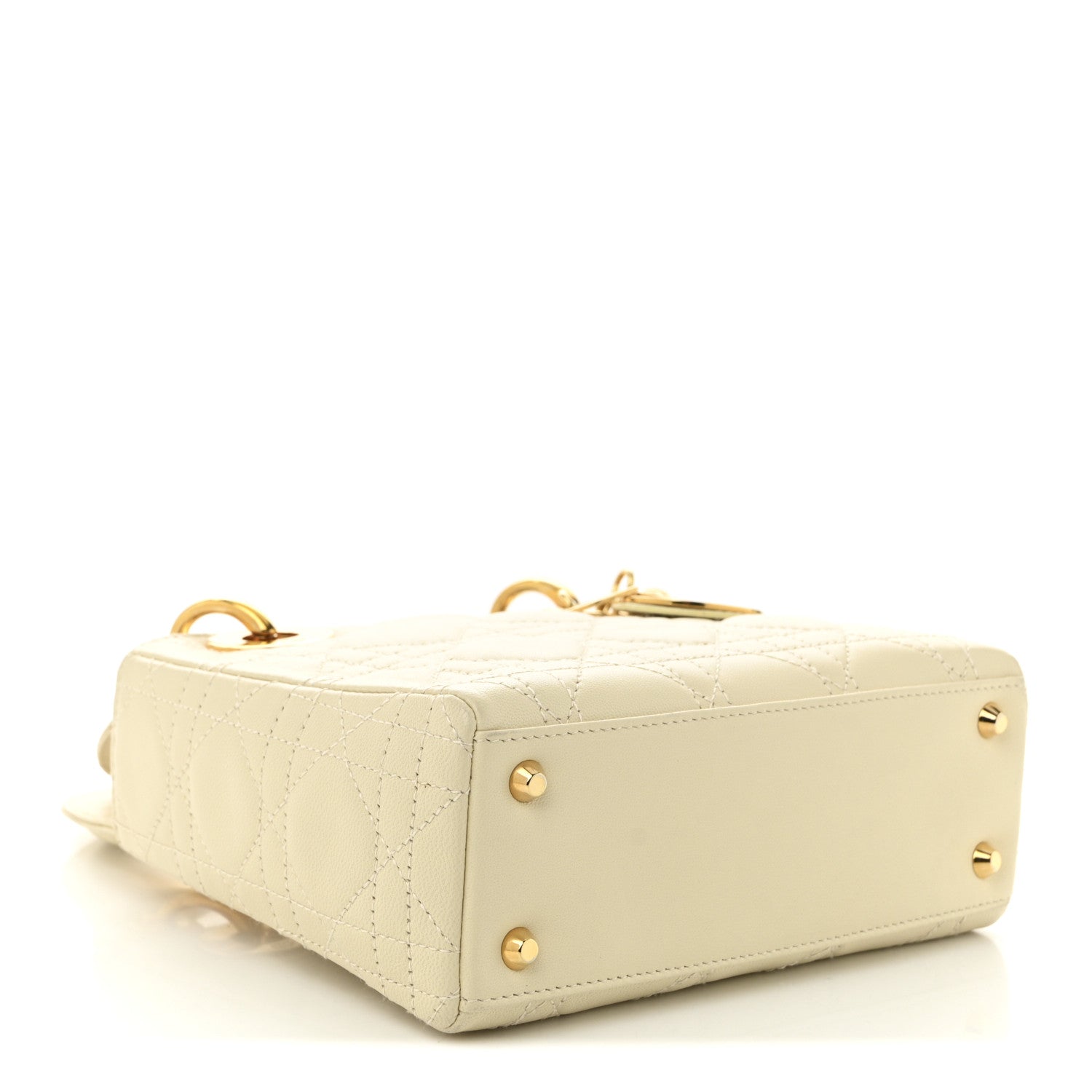 Christian Dior Lambskin Cannage Mini Lady Dior White 4 of 11