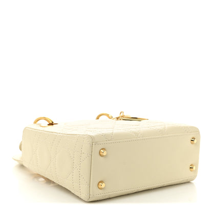 Christian Dior Lambskin Cannage Mini Lady Dior White 4 of 11