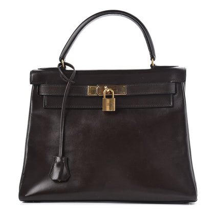 Hermes Box Kelly Retourne 28 Chocolate 1 of 35