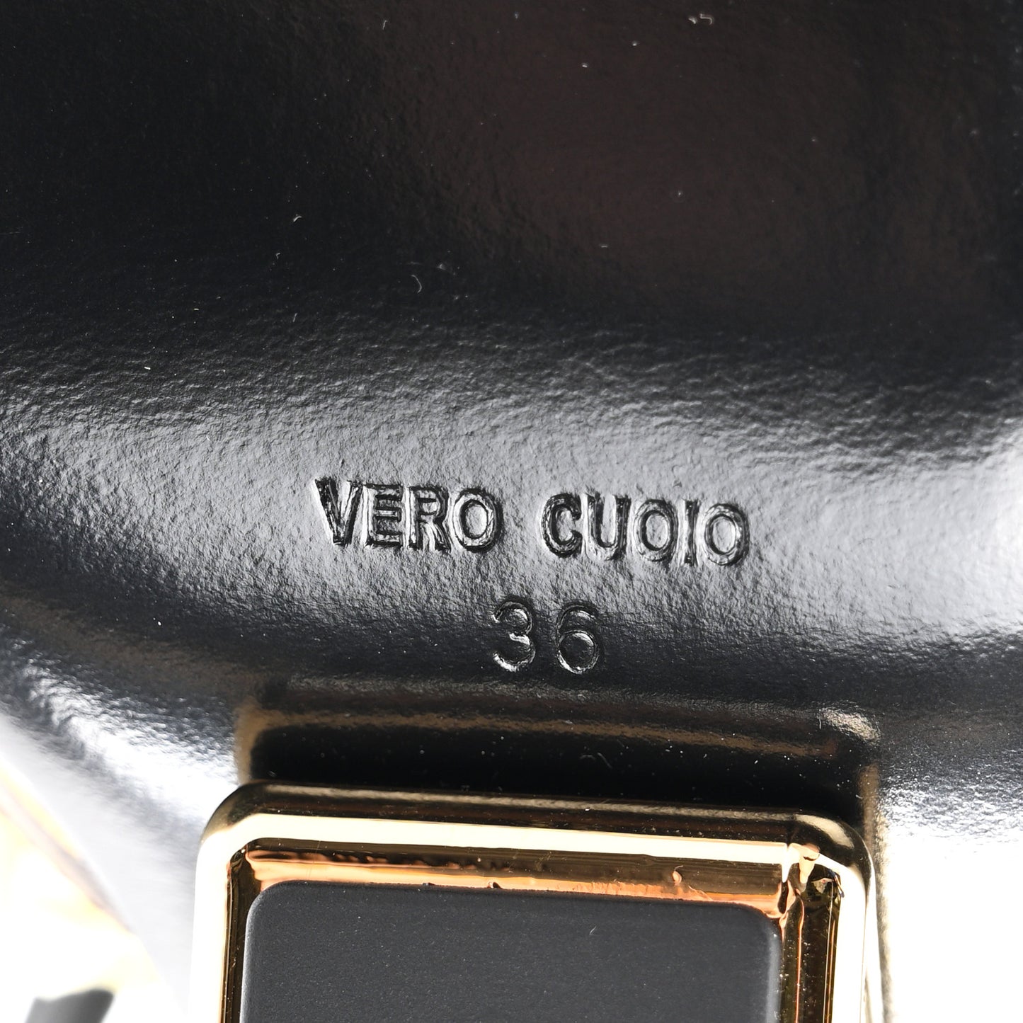 X VERSACE Silk Calfskin Fendace Fendi First 95mm Slingback Sandals 36 Tobacco Black Gold
