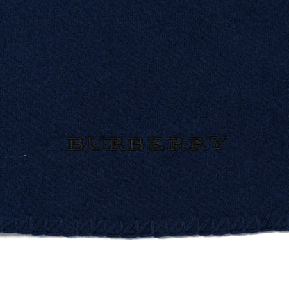 Burberry Felted Fringe Scarf Navy 2 of 3