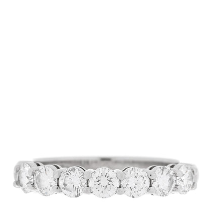 Tiffany Platinum Diamond 3.5mm Forever Half Circle Band Ring 51 5.75 1 of 6