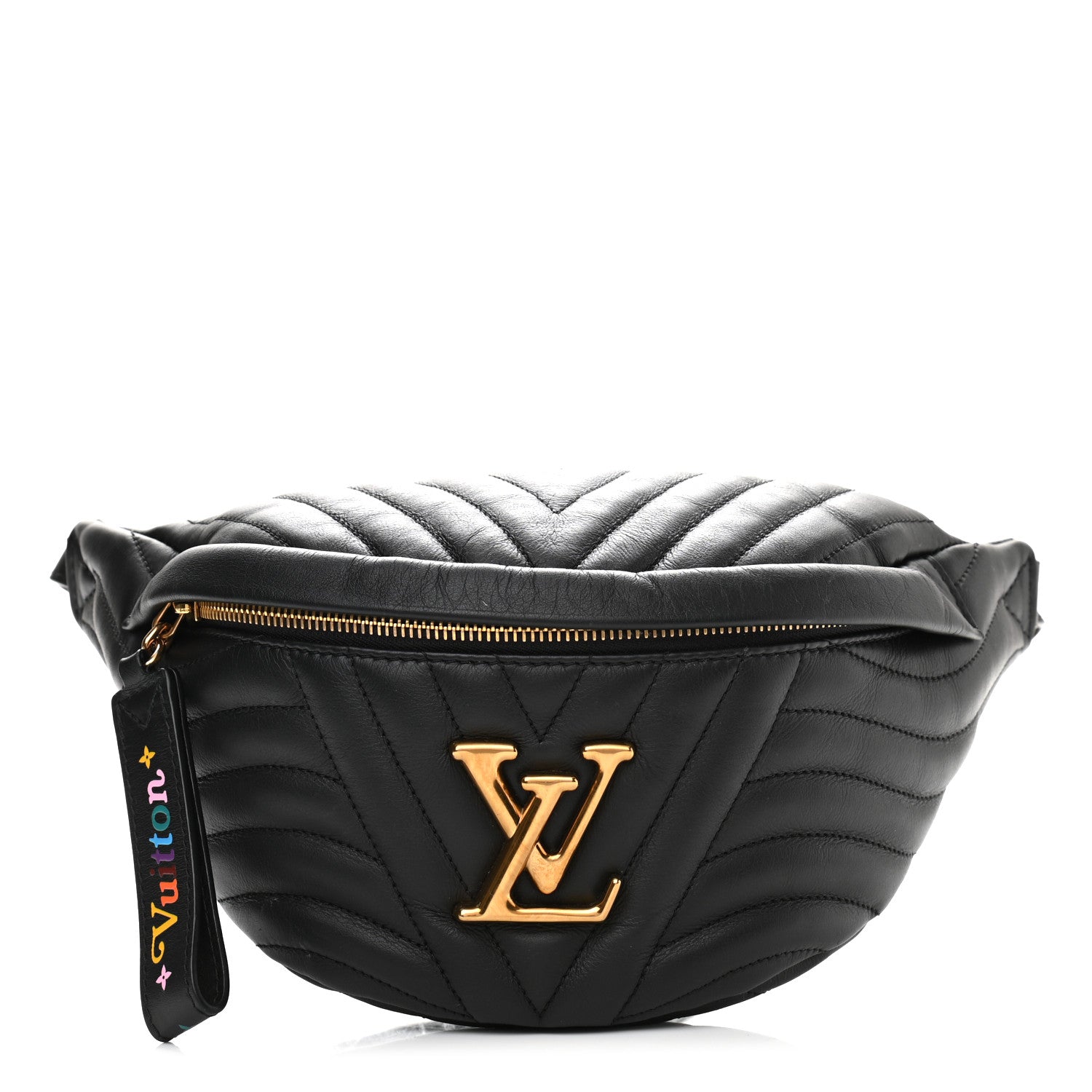 Louis Vuitton Calfskin Quilted New Wave Bumbag Black 1 of 10
