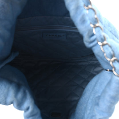 Chanel Denim Quilted Small Chanel 22 Light Blue 6 of 11