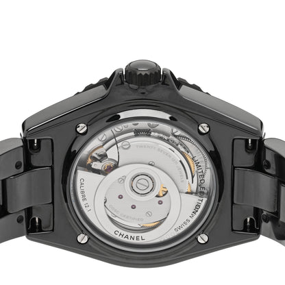 Chanel Stainless Steel Ceramic 38mm J12 Wanted de Chanel Automatic Watch Black 4 of 5