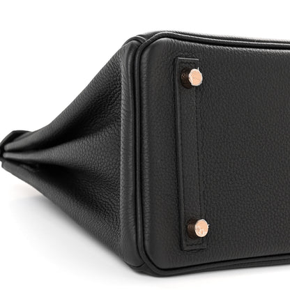 Hermes Togo Birkin 25 Black 9 of 13