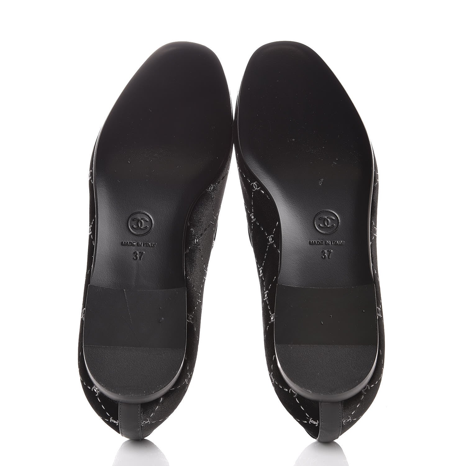 Chanel Velvet Moccasin Loafers 37 Grey 5 of 9
