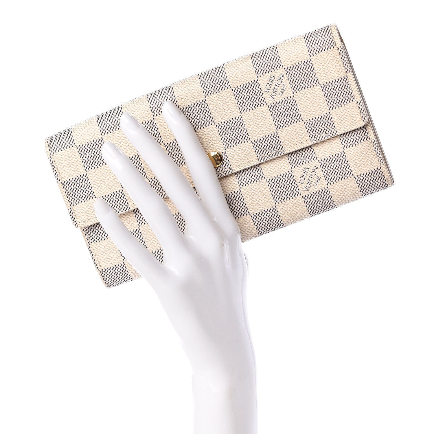 Louis Vuitton Damier Azur Sarah Wallet 2 of 10