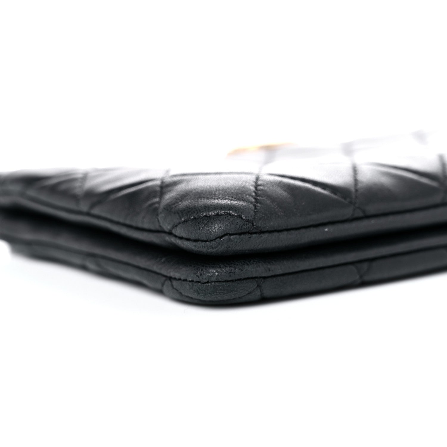 Chanel Lambskin Quilted Small Boy Zipped Pouch Black 9 of 19