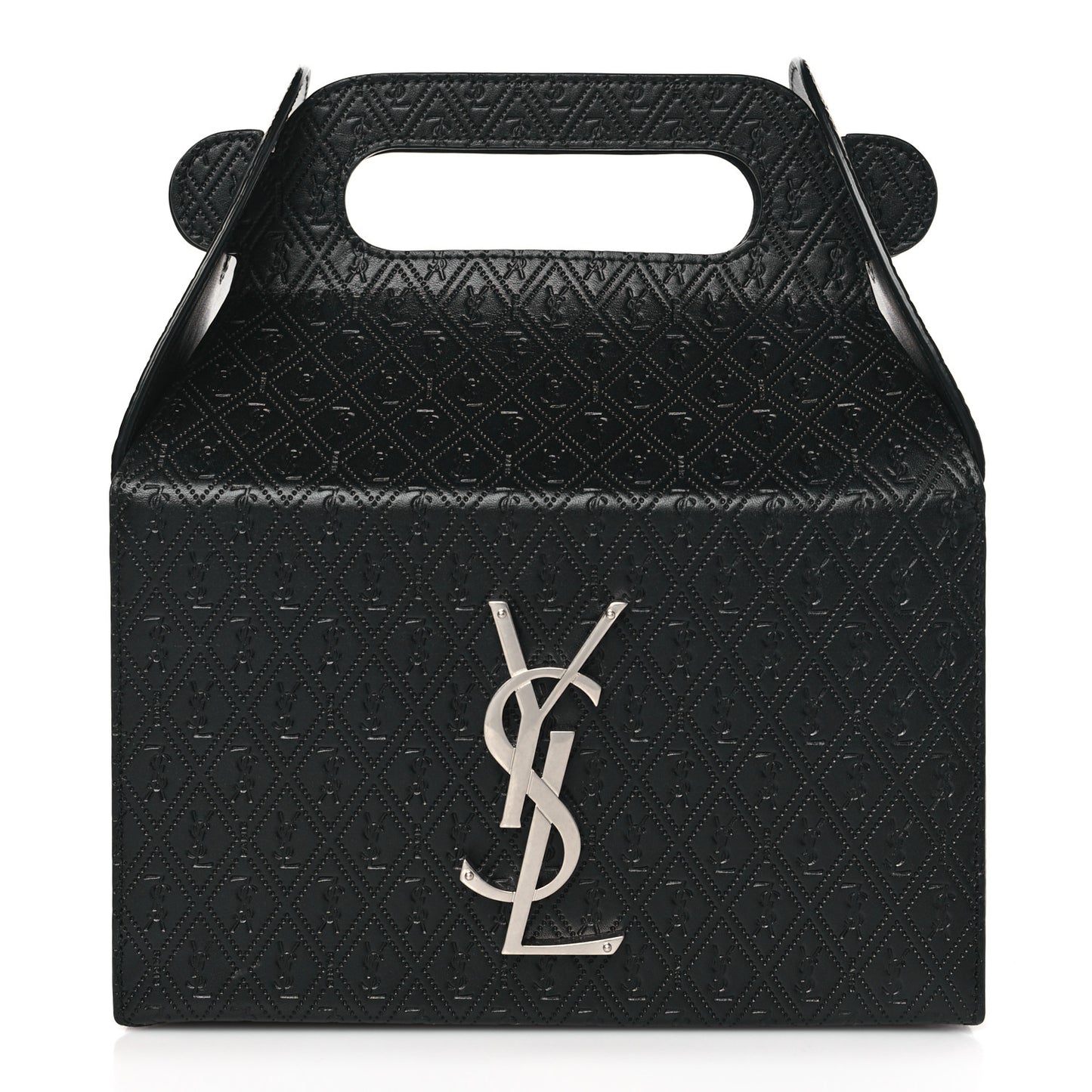 Calfskin Monogram Take Away Box Black