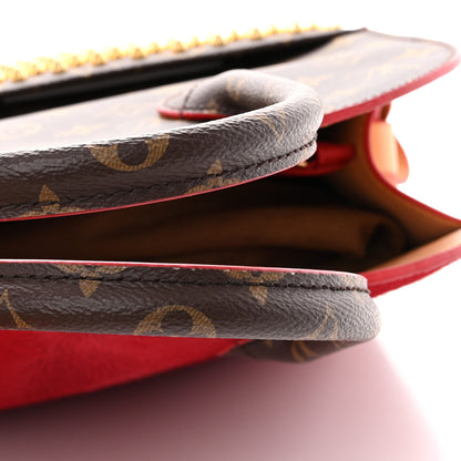 Louis Vuitton Monogram Calf Hair Spikes Iconoclasts Christian Louboutin Tote Red 12 of 14