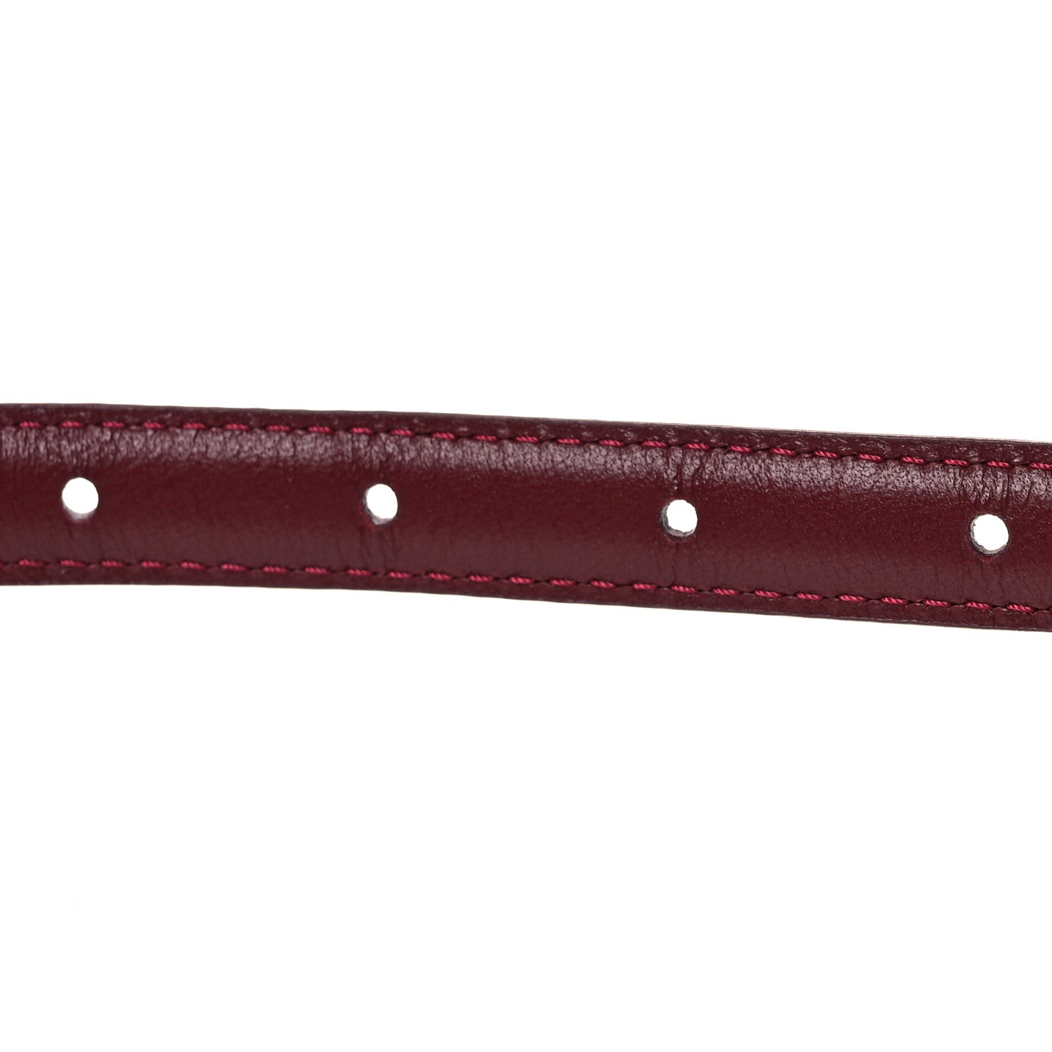 Louis Vuitton Monogram Empreinte 15mm Flowergram Reversible Belt 75 30 Burgundy 5 of 8