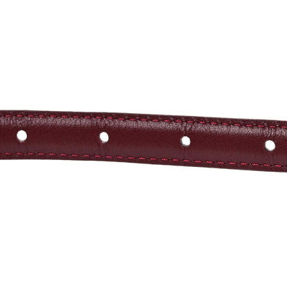 Louis Vuitton Monogram Empreinte 15mm Flowergram Reversible Belt 75 30 Burgundy 5 of 8