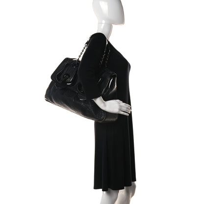 Fendi Nappa Patent Large B Bag Black 3 of 28