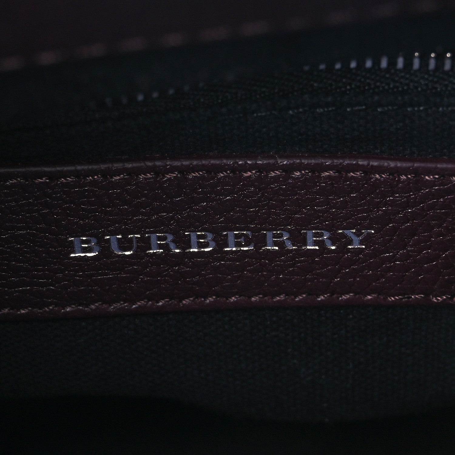 Burberry Goatskin Vintage Check Small Banner Tote Deep Claret 11 of 15