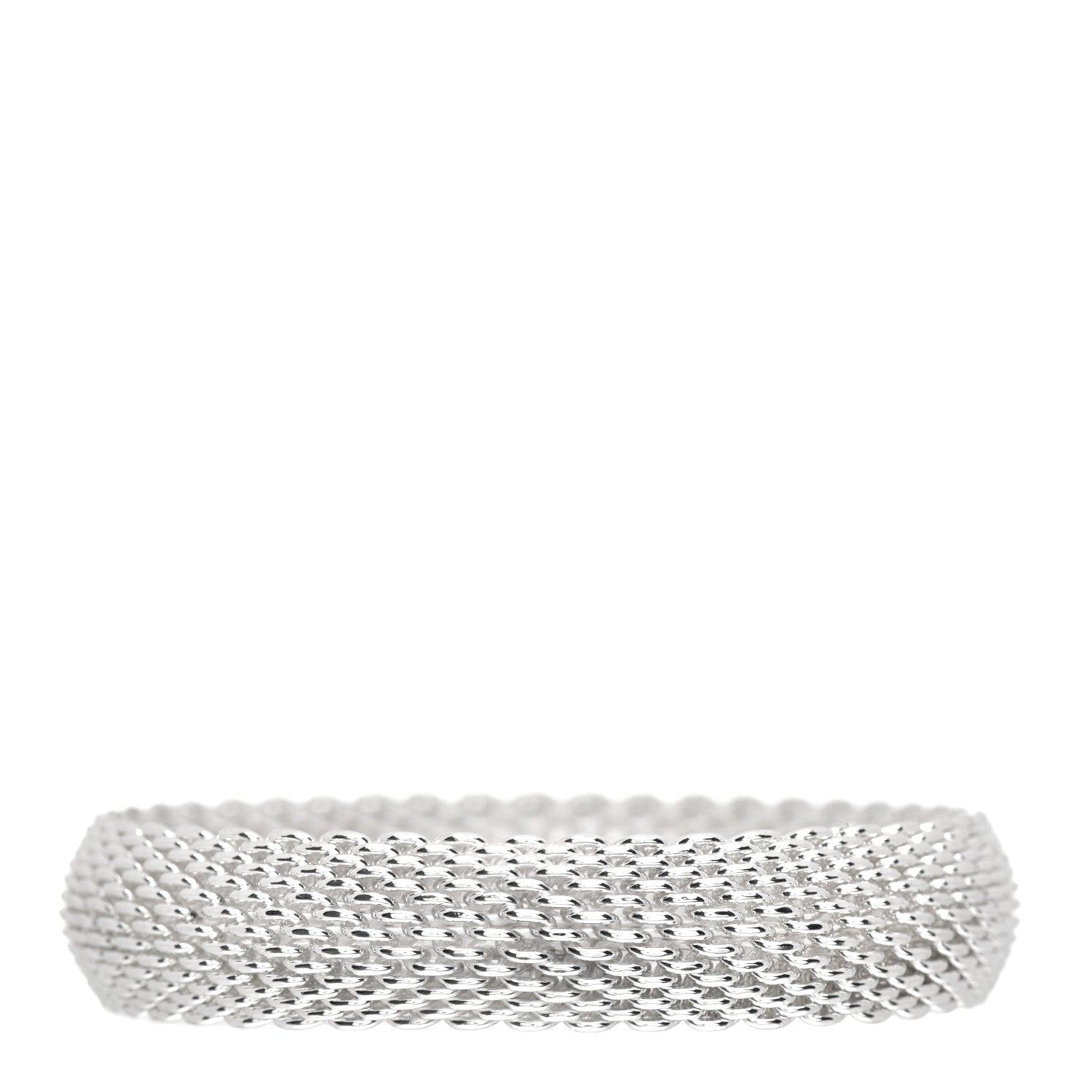 Tiffany Sterling Silver Somerset Mesh Bracelet 3 of 4