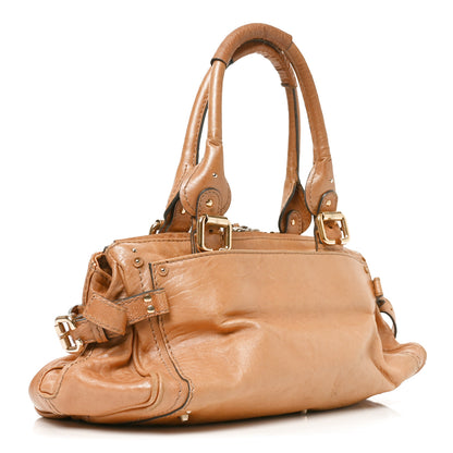 Chloe Calfskin Medium Paddington Capsule Satchel Brown 3 of 10