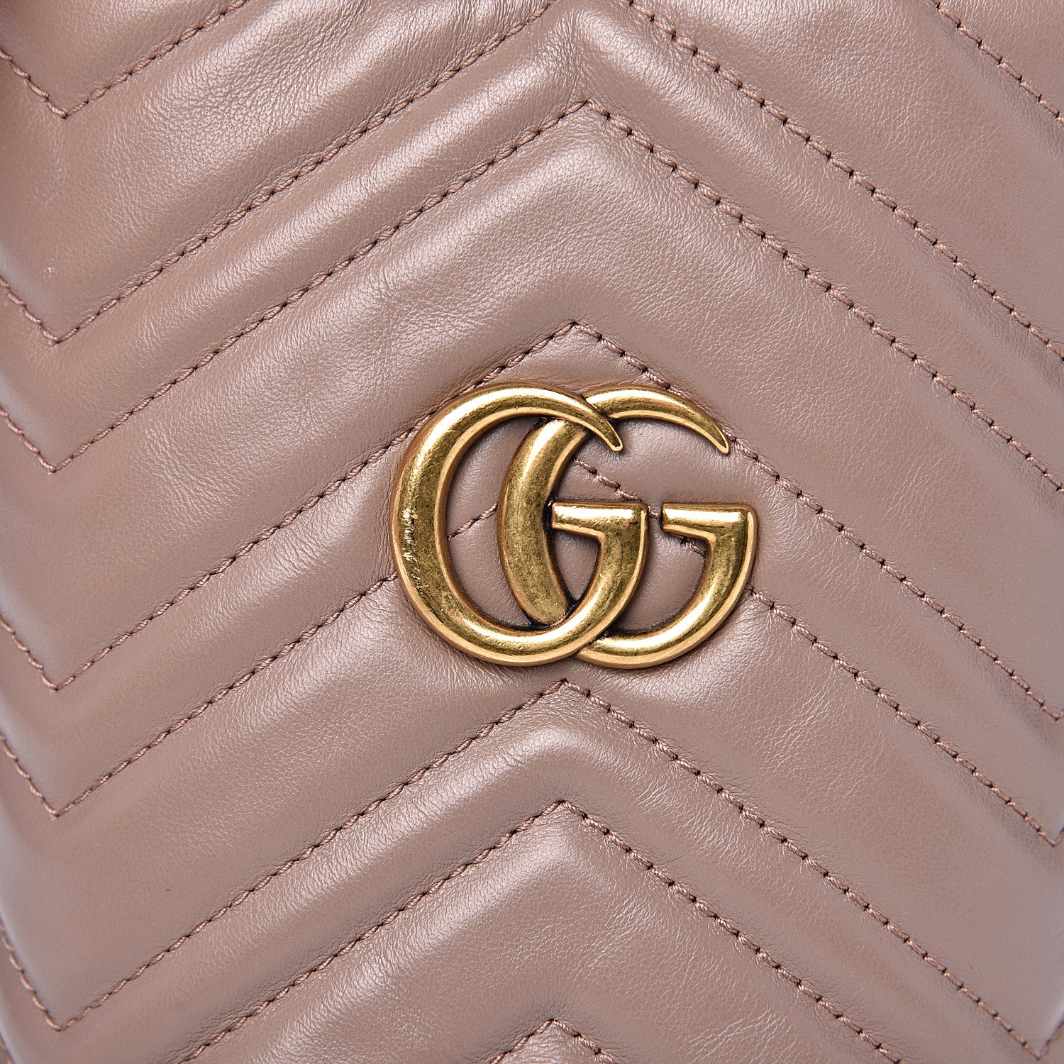 Gucci Calfskin Matelasse Mini GG Marmont 2.0 Bucket Bag Porcelain Rose 6 of 9