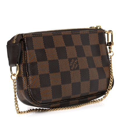 Louis Vuitton Damier Ebene Complice Trunks and Bags Mini Pochette Accessories Red 3 of 7