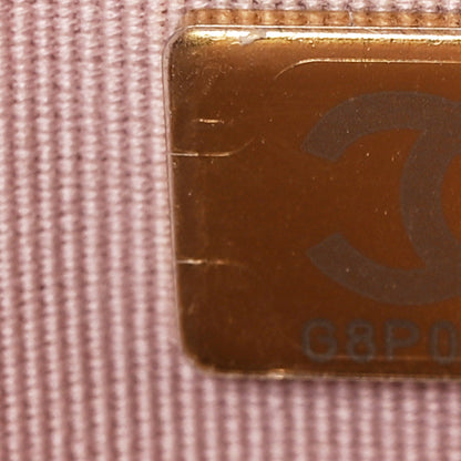 Chanel Shiny Lambskin Quilted Golden Links Wallet On Chain WOC Light Pink 8 of 11