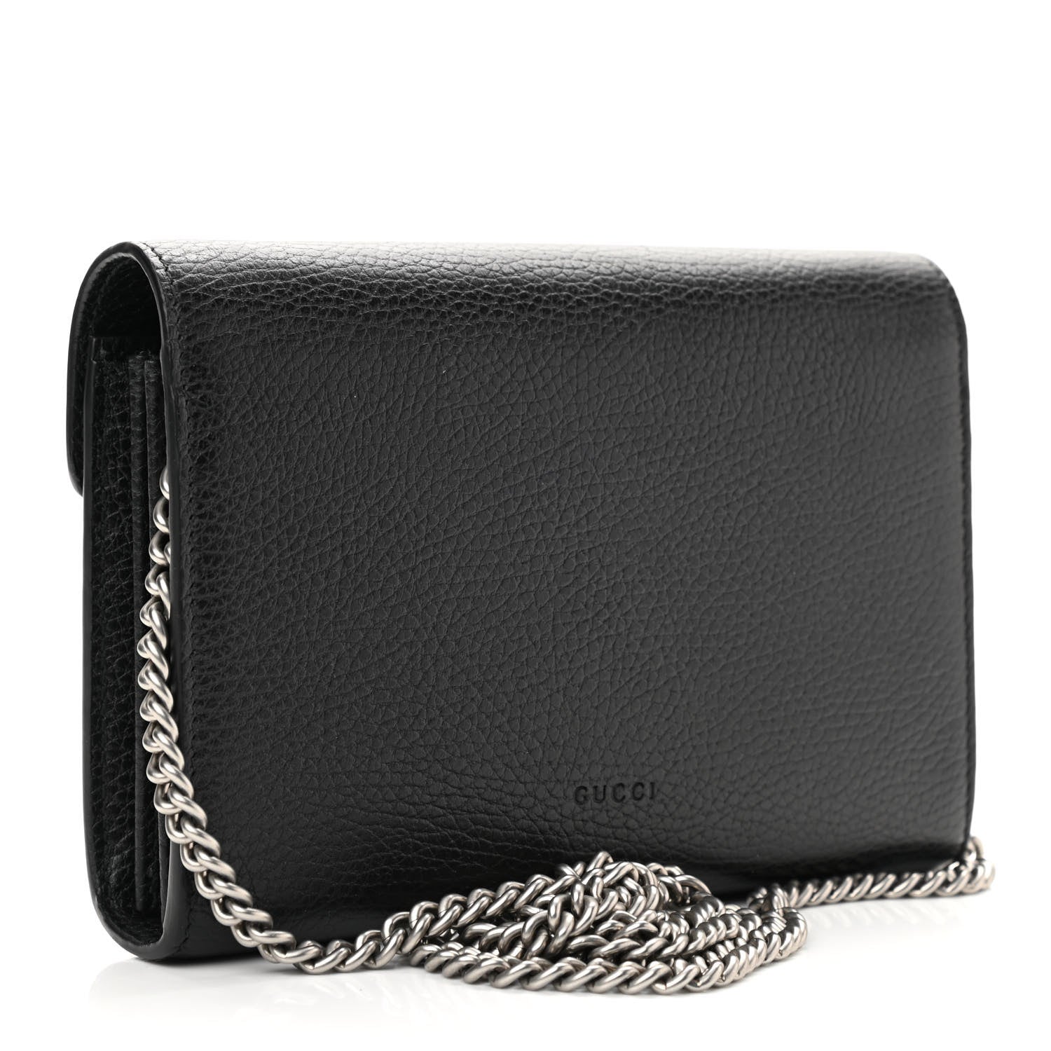 Gucci Calfskin Mini Dionysus Chain Wallet Black 2 of 11