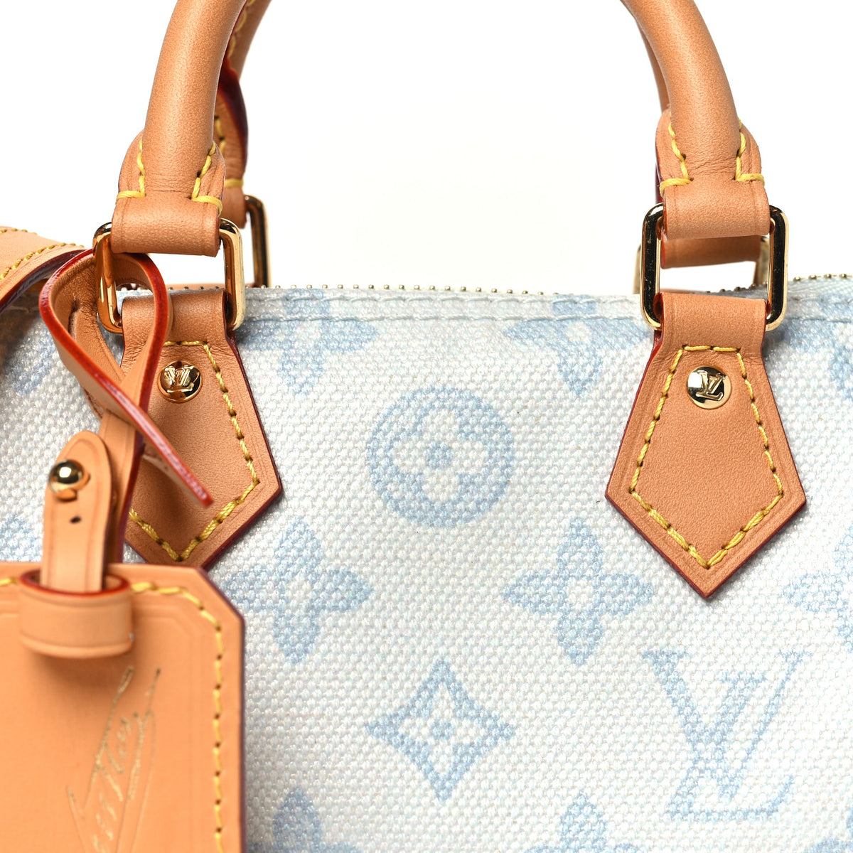 Louis Vuitton Monogram Origine Nano Speedy Bleu Courrier 7 of 10