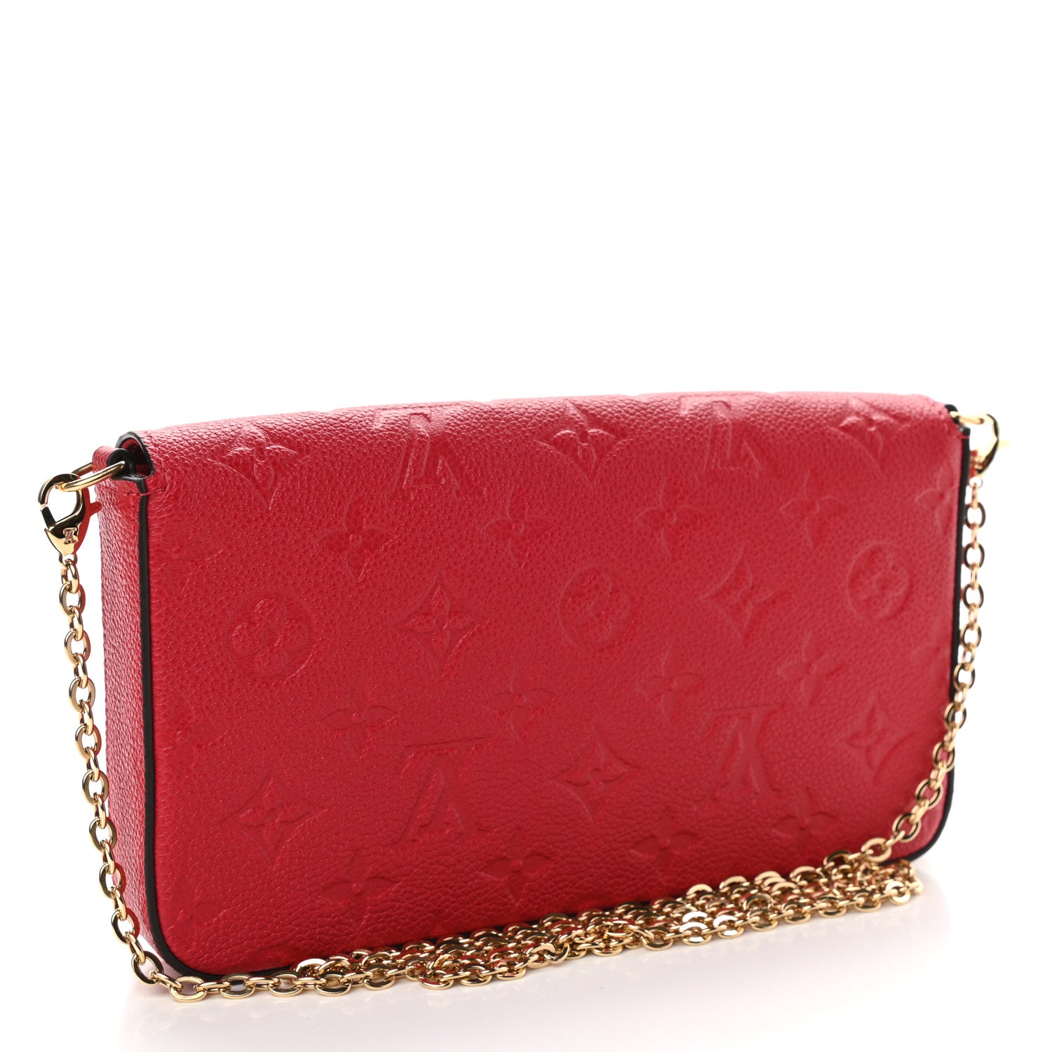 Louis Vuitton Empreinte Pochette Felicie Chain Wallet Scarlet 4 of 10