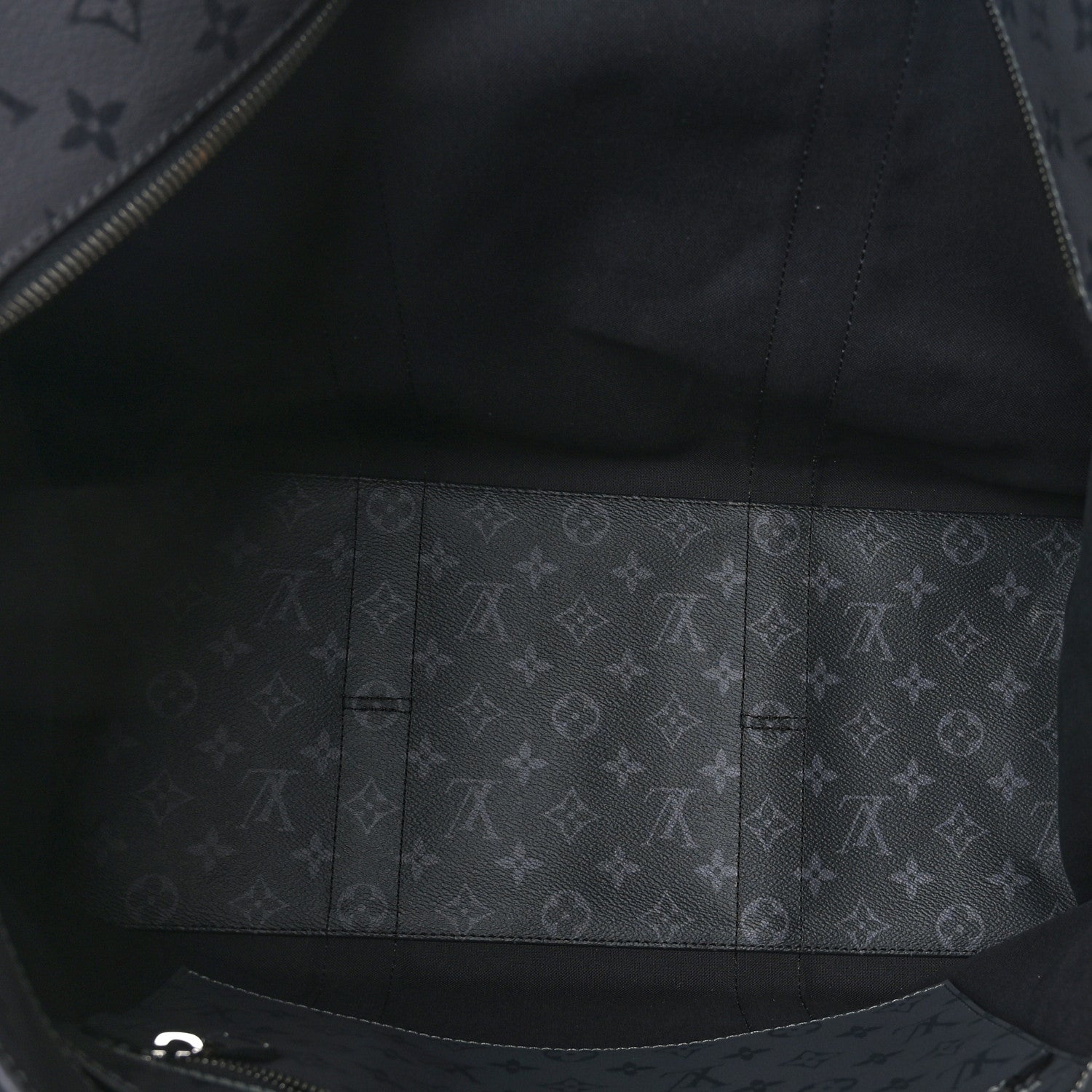 Louis Vuitton Monogram Eclipse Cabas Zippe GM Black 6 of 10