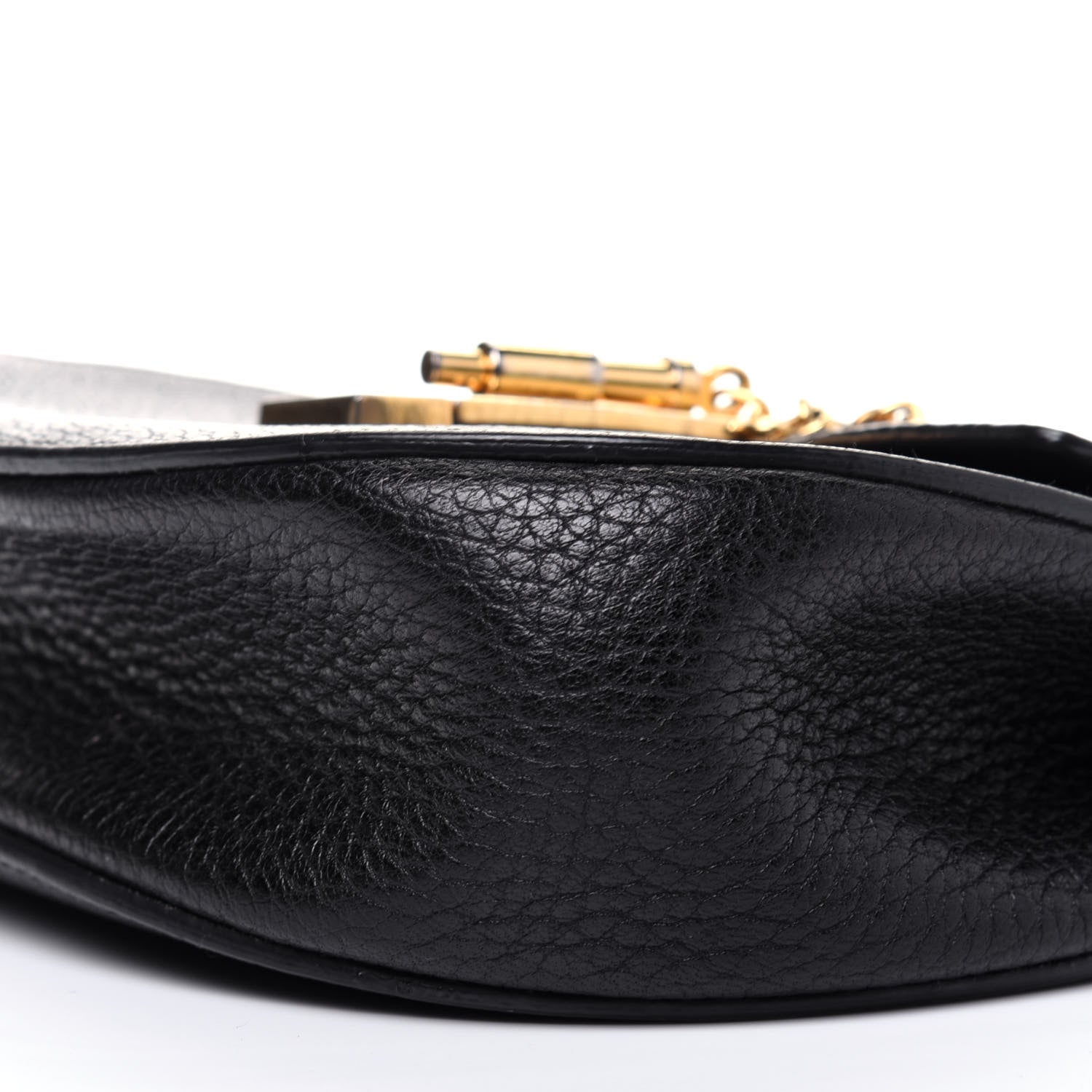 Chloe Grained Lambskin Mini Drew Shoulder Bag Black 12 of 13