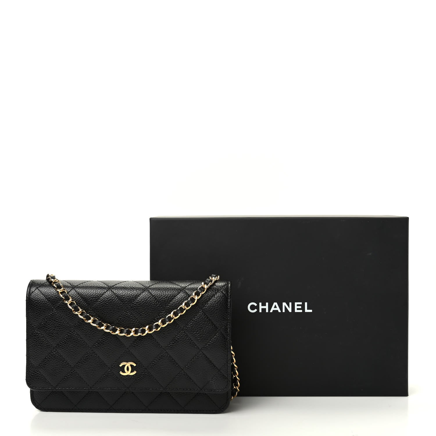 Chanel Caviar Quilted Wallet On Chain WOC Black 11 of 11