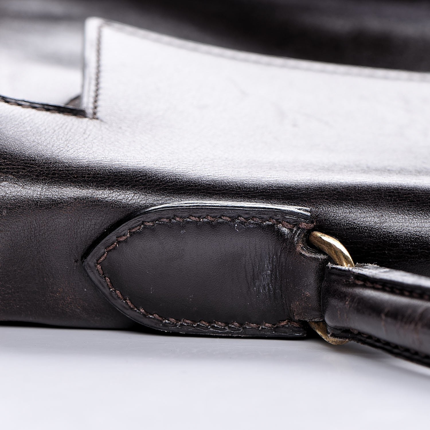 Hermes Box Kelly Retourne 32 Chocolate 23 of 53