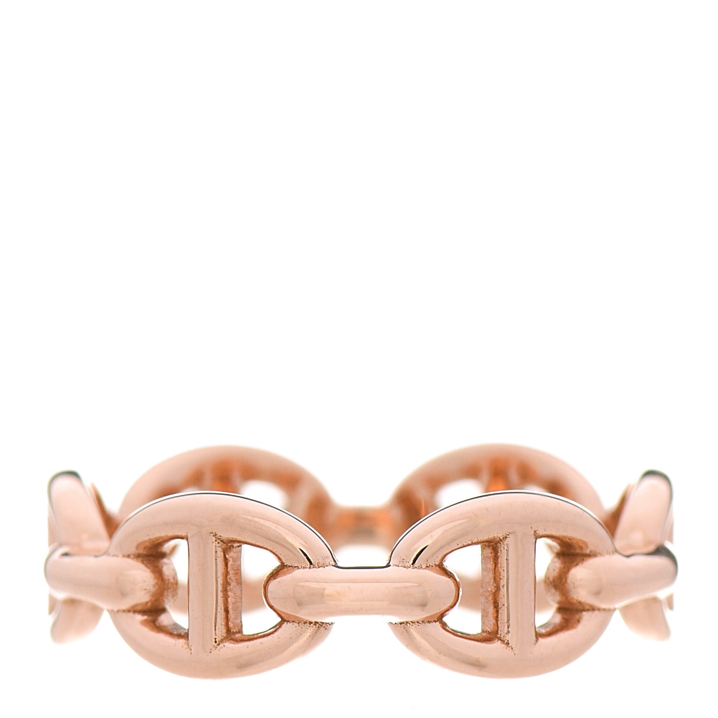 18K Rose Gold PM Chaine D'Ancre Enchainee Ring 51 5.75