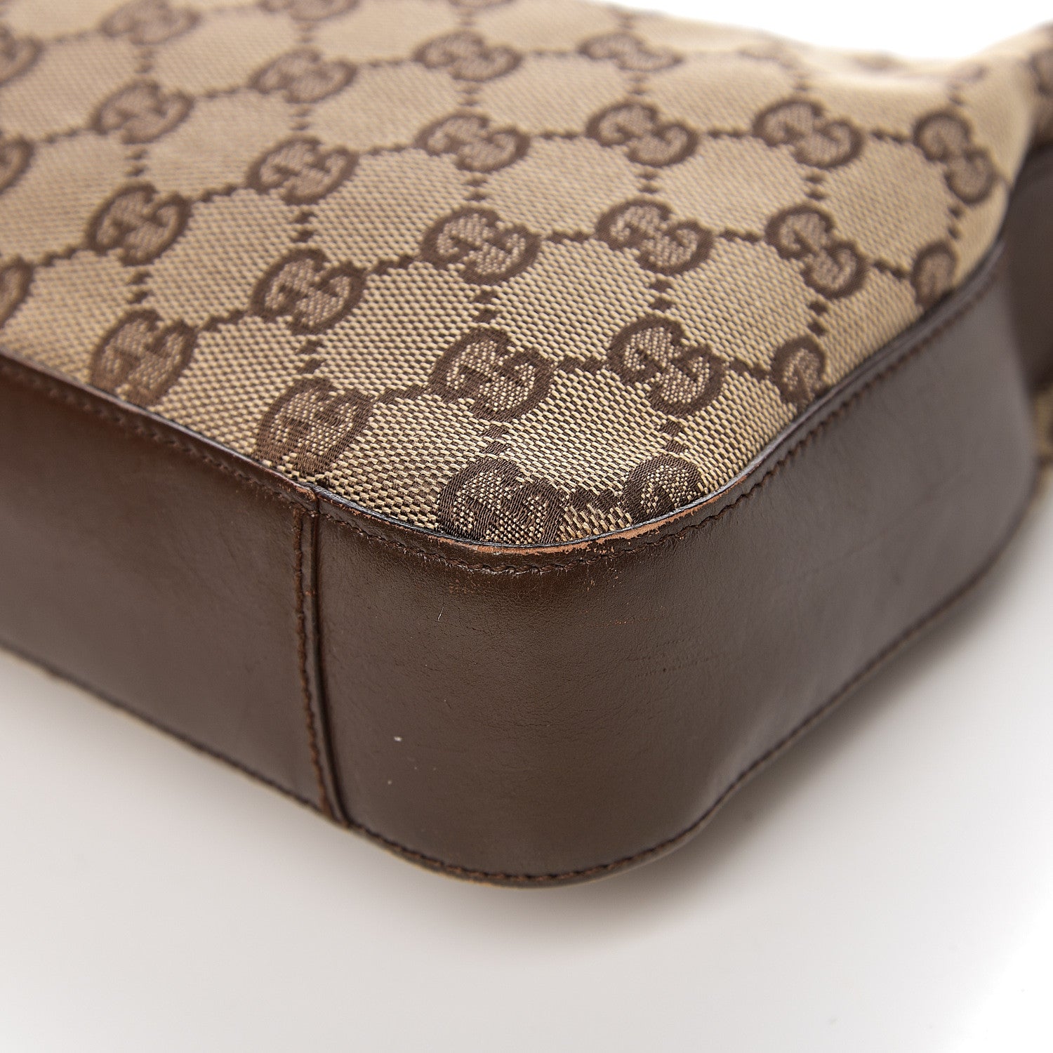 Gucci Monogram GG Small Clasp Hobo Brown 9 of 15