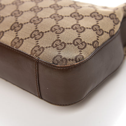 Gucci Monogram GG Small Clasp Hobo Brown 9 of 15