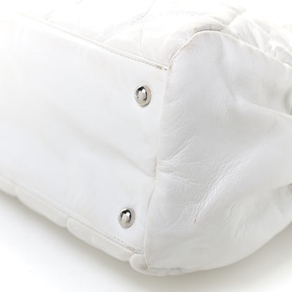 Chanel Quilted Lambskin Large Hidden Chain Flap Bag White 6 of 13