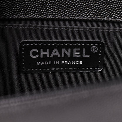 Chanel Caviar Quilted Medium Boy Flap Black 8 of 9