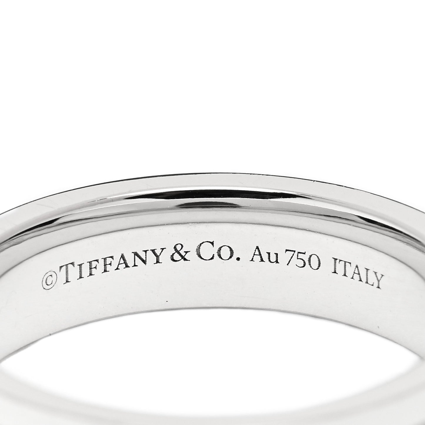 18K White Gold Diamond Narrow T Two Ring 49 5