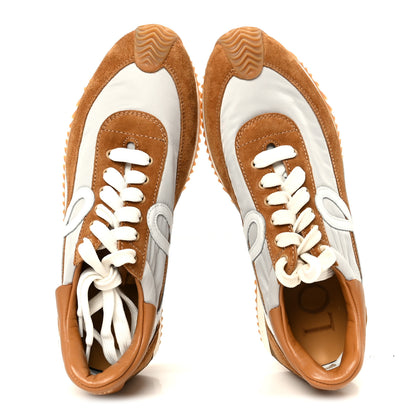 Loewe Nylon Suede Flow Runner Sneakers 38 Gold 2 of 10