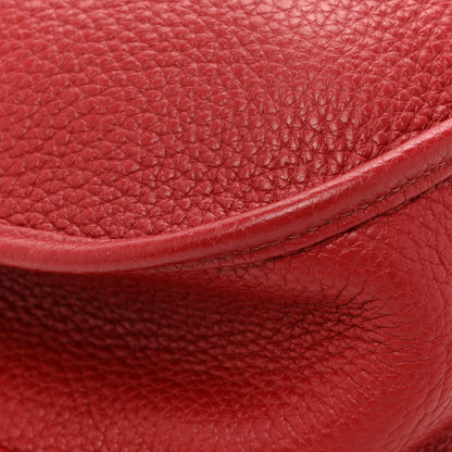 Hermes Taurillon Clemence Evelyne III GM Rouge Garance 9 of 13