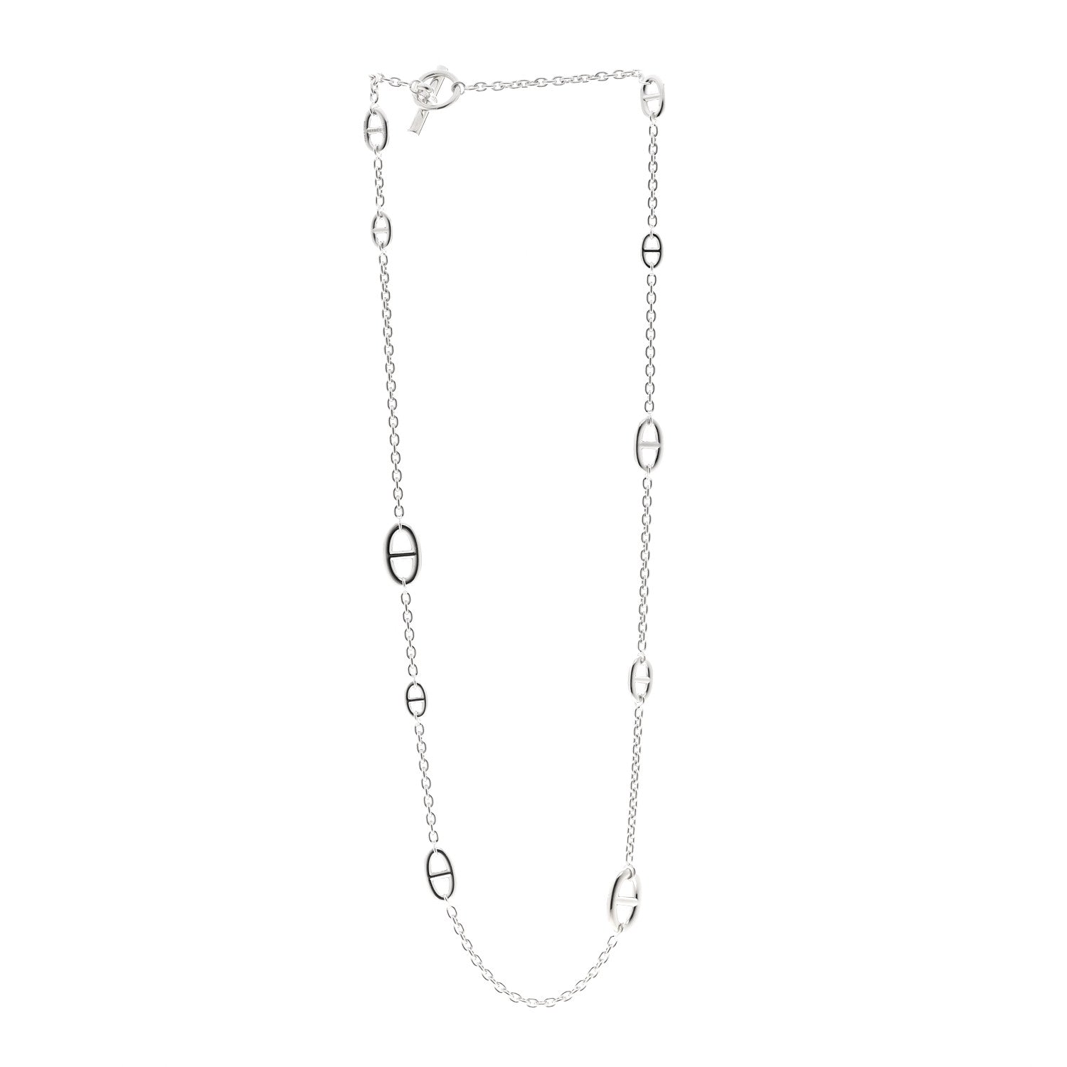 Hermes Sterling Silver Farandole Necklace 80 3 of 5