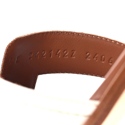 Hermes Calfskin Stitched Oran Sandals 40 White 7 of 10