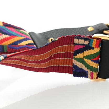 Valentino Garavani Canvas Native Couture 1975 Embroidered Rockstud Guitar Strap Multicolor 6 of 8