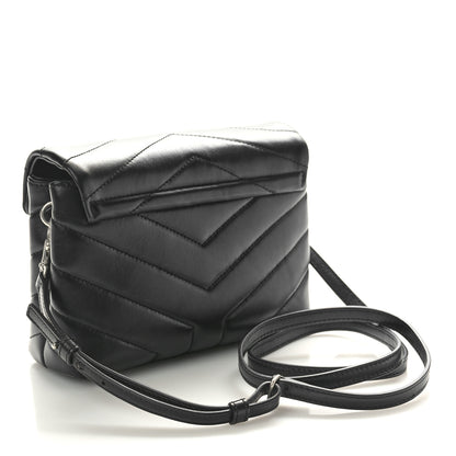 Saint Laurent Calfskin Y Quilted Monogram Toy Loulou Crossbody Black 3 of 10