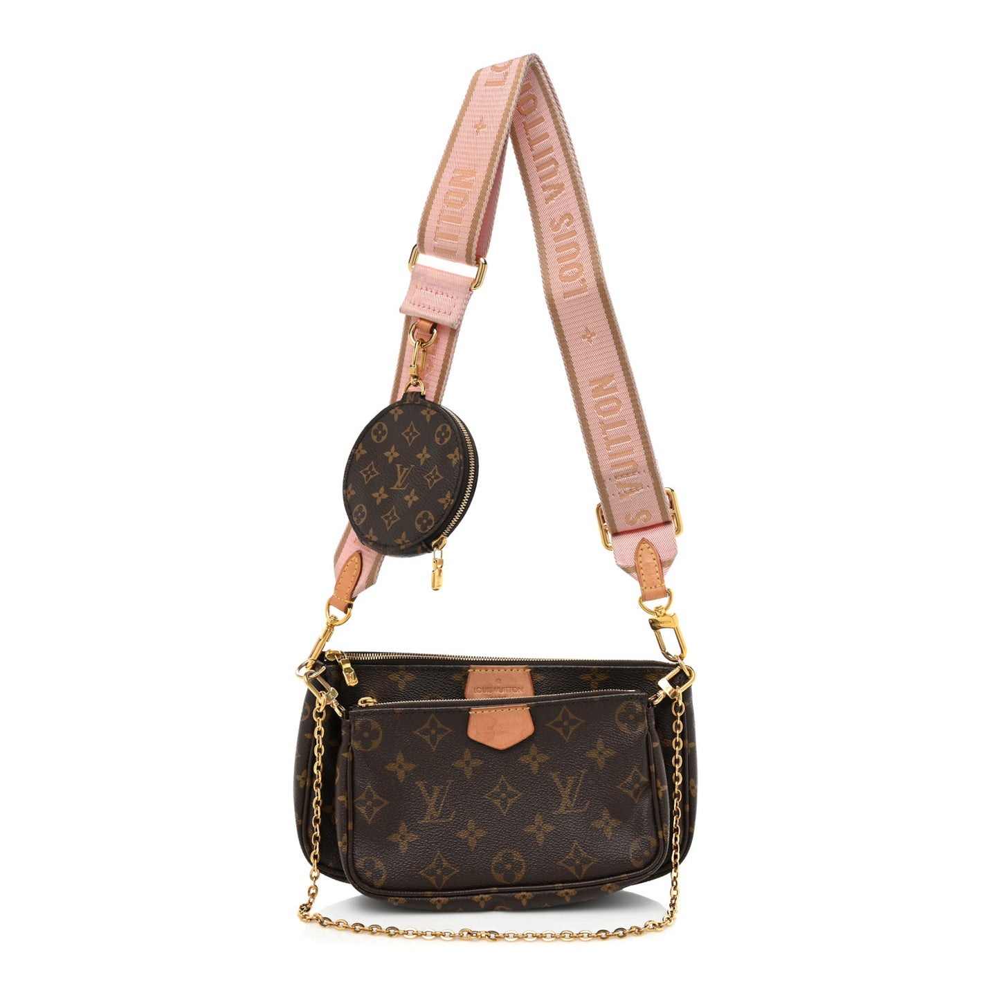 Monogram Multi Pochette Accessories Rose Clair