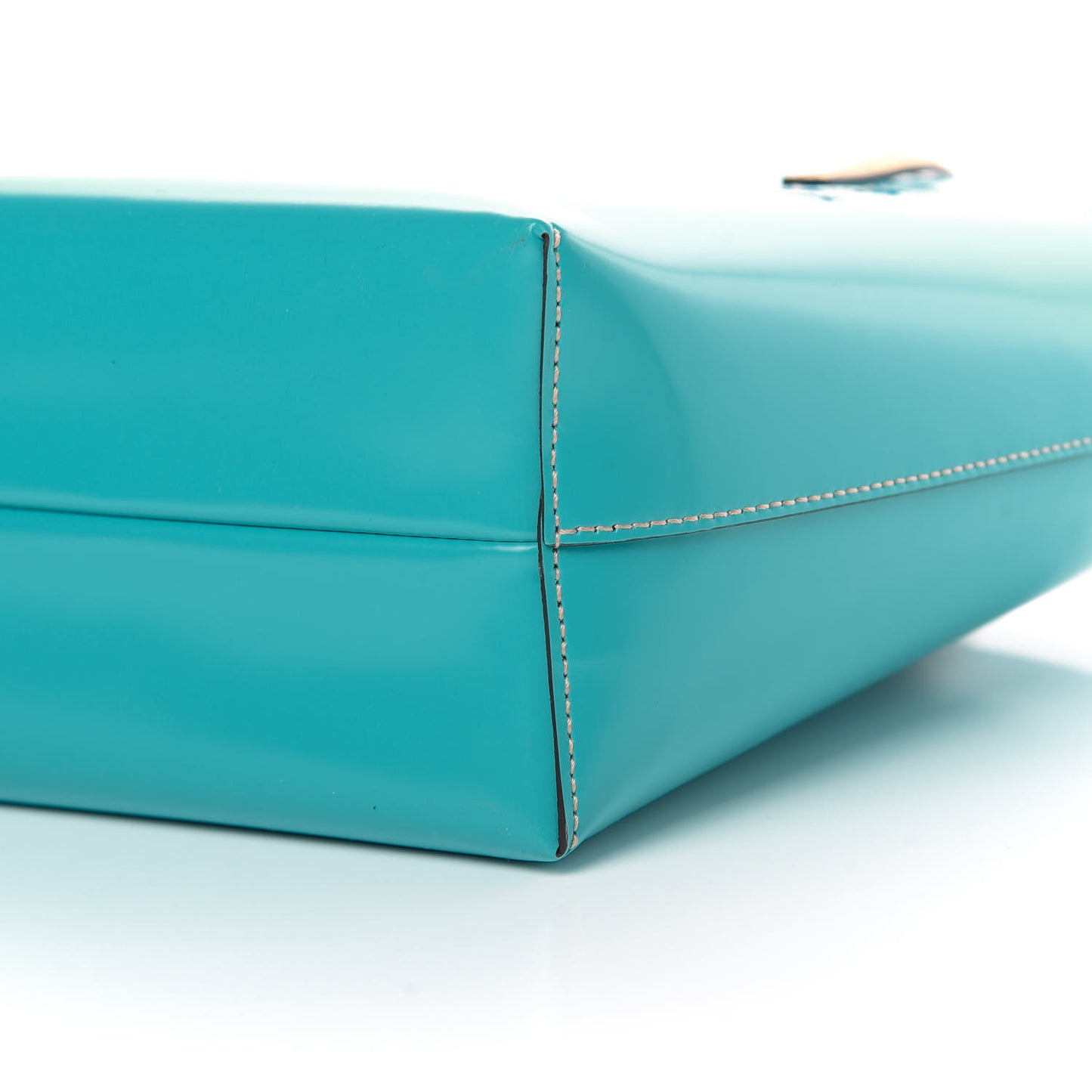 Calfskin Childrens Rainbow Tote Blue