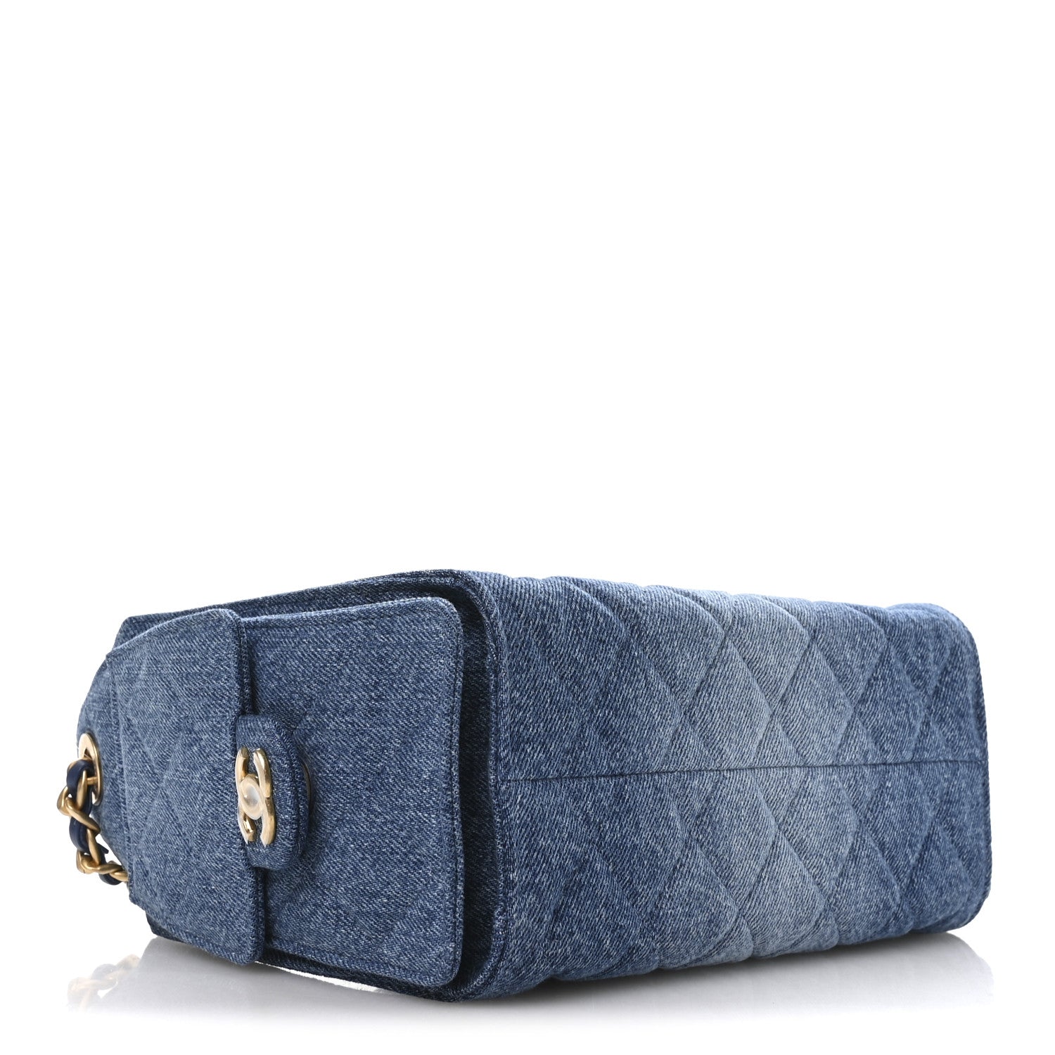 Chanel Washed Denim Quilted Mini Chanel 25 Handbag Blue 8 of 22